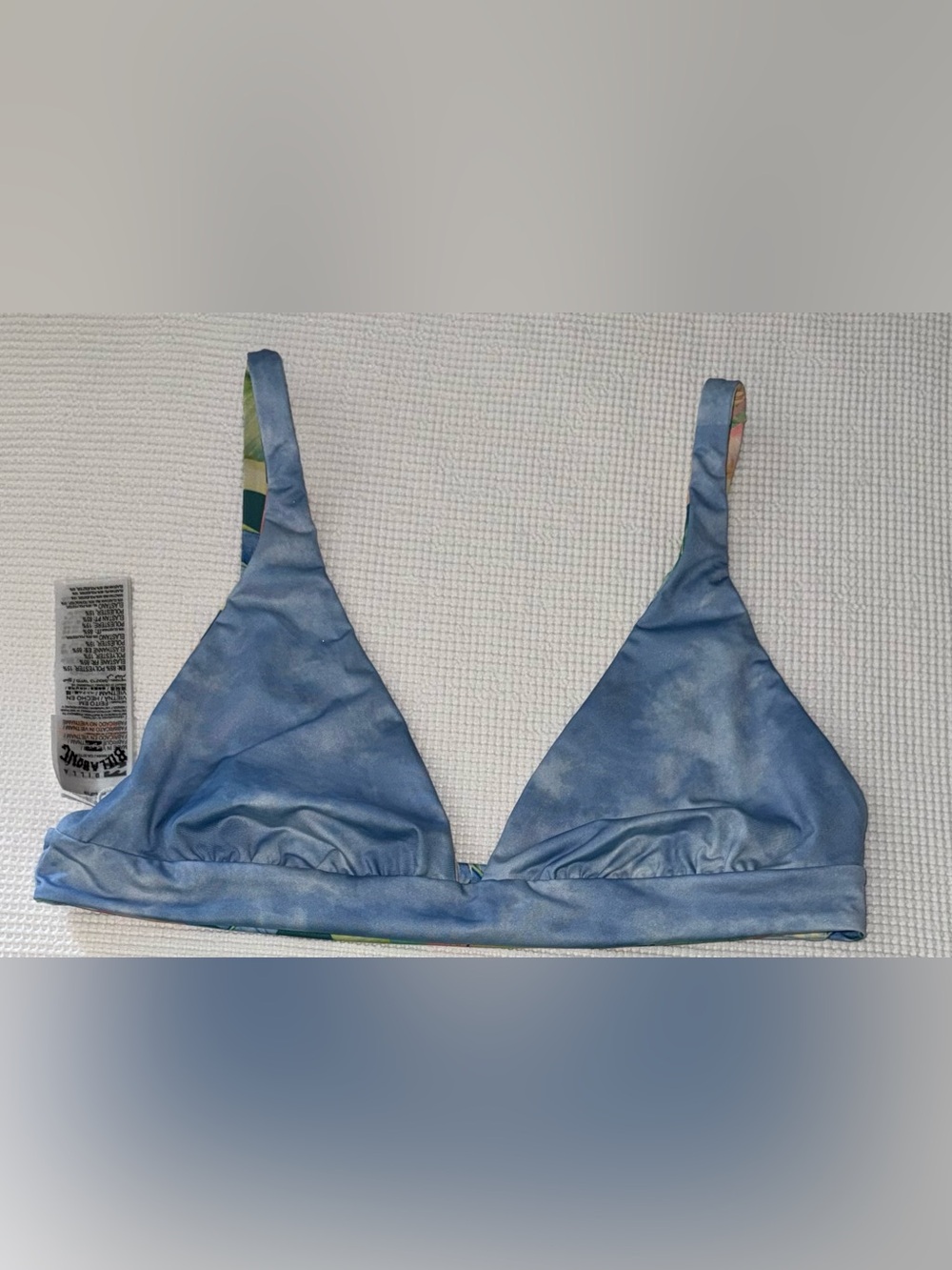 Billabong Sweet Tropics Reversible Plunge Bikini Top Size XXL - Tropical Floral - Picture 6 of 15
